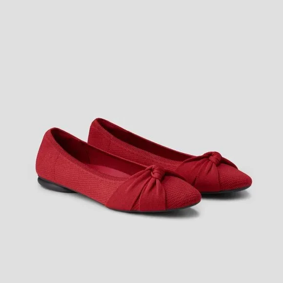 Vivaia Bibi Ruby Red Flats NWT - Picture 1 of 5